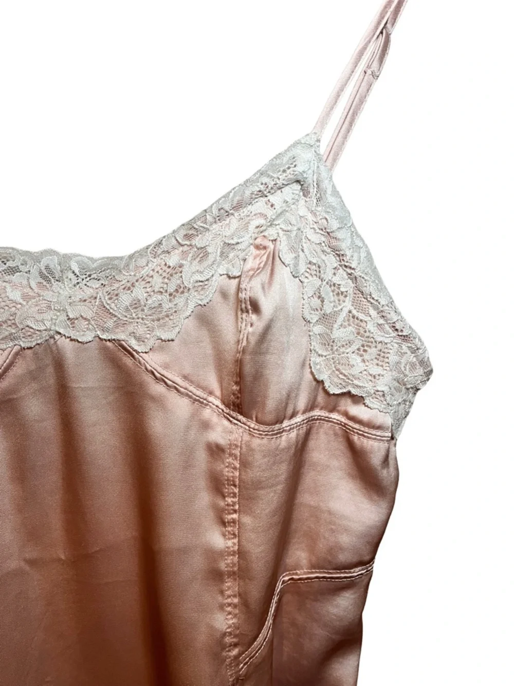 Free People Intimately Aries Rising Mini Slip Lace Blush Pink Cream, small
